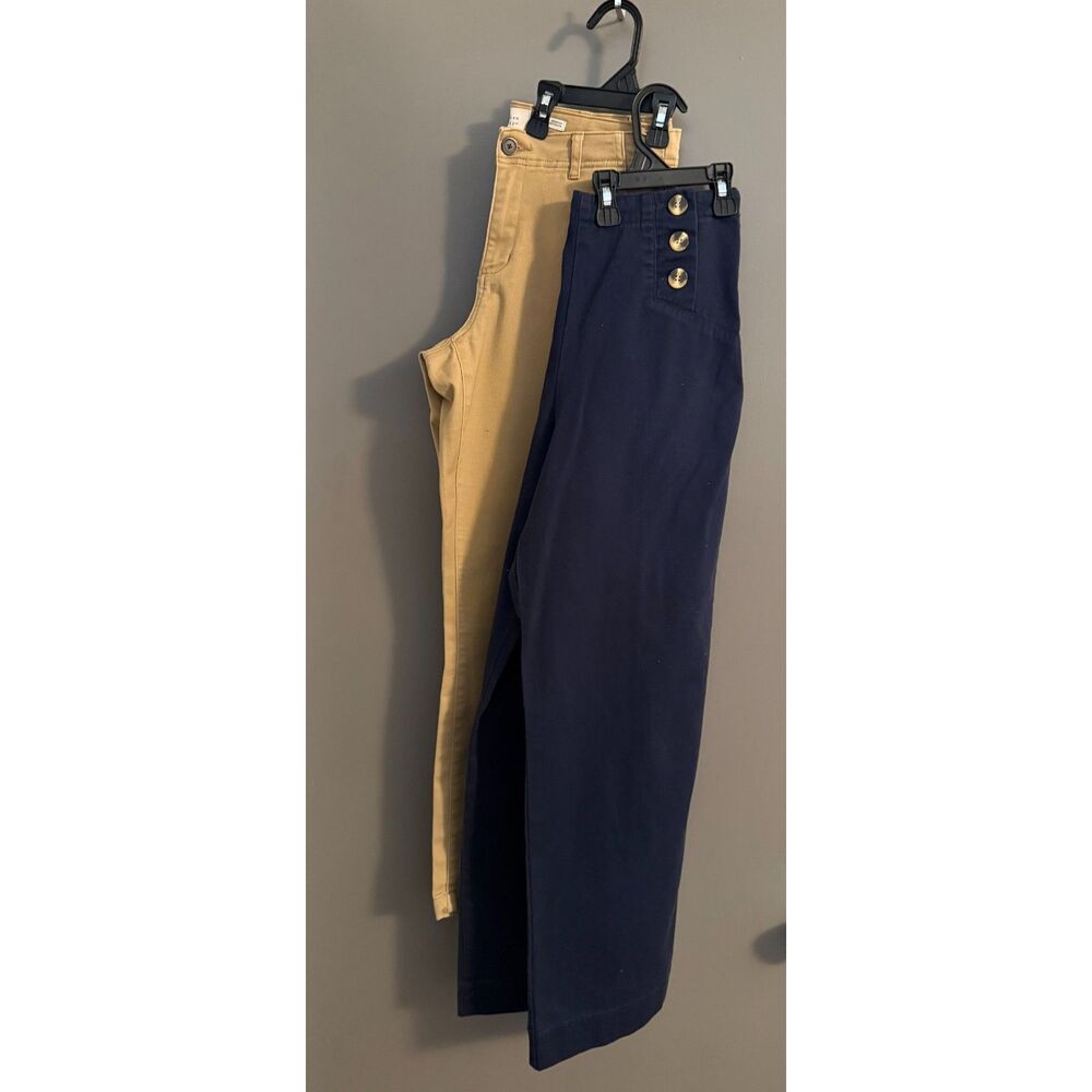 Bundle of 2 Pants Relativity Blue Pants & A New Day Stretch Khaki's Size 6 Women